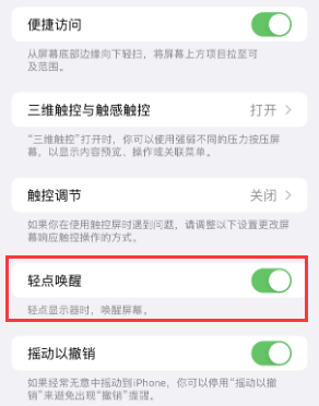 大渡口苹果授权维修站分享iPhone轻点无法唤醒怎么办 