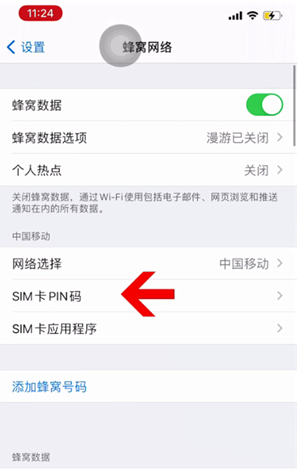 大渡口苹果14维修网分享如何给iPhone14的SIM卡设置密码 