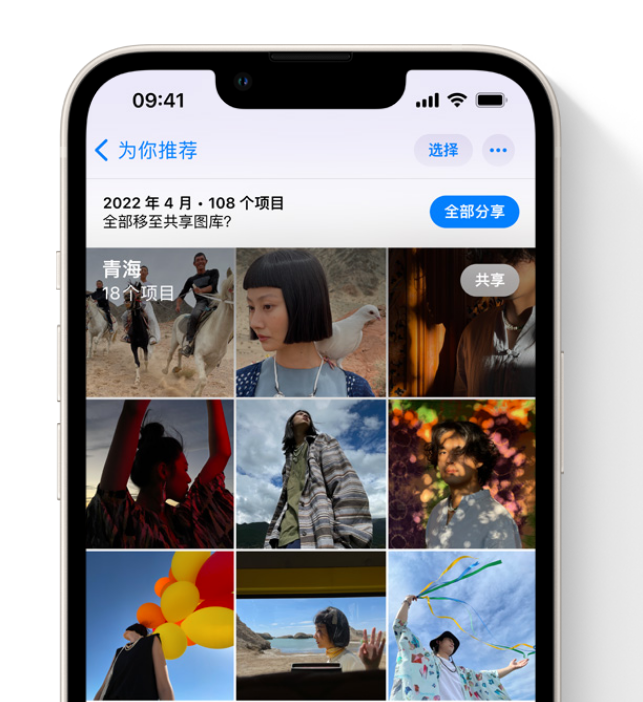 大渡口苹果维修网点分享在 iPhone 上使用共享图库 