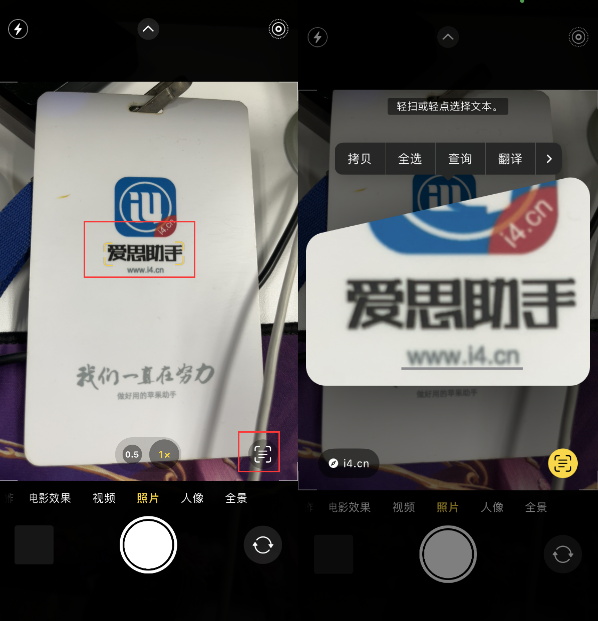 大渡口苹果手机维修分享升级iOS 16后如何通过相机翻译文本 