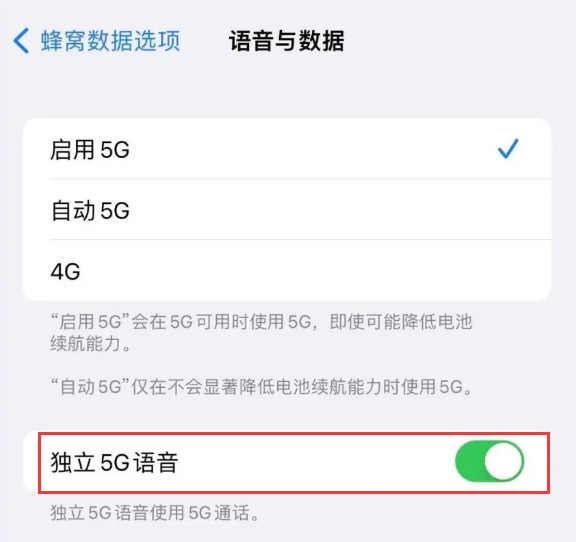 大渡口苹果14维修分享iPhone 14 Pro如何开启VoNR 