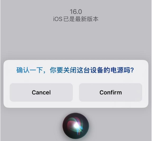 大渡口苹果手机维修分享iOS 16 Beta5为什么要取消Siri语音关机功能 