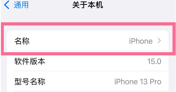 大渡口苹果13维修分享iPhone 13热点名字设置教程 