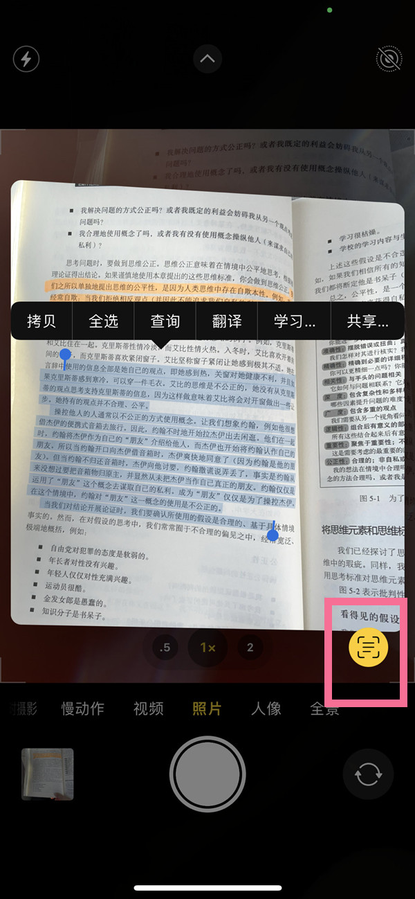 大渡口苹果手机维修分享iOS 15照片文字怎么提取 